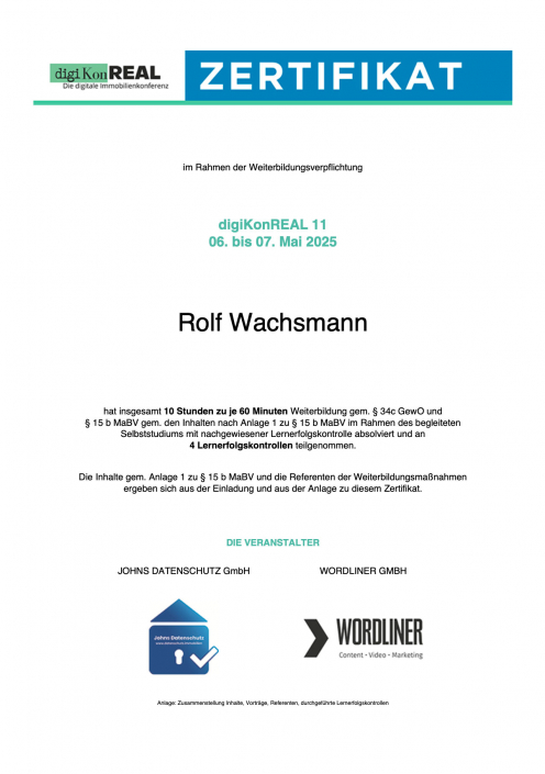 zertifikat Digi Kon Real Mai 25